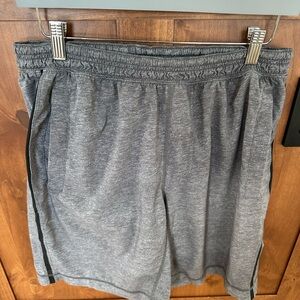 lululemon athletica Lined Charcoal Athletic Shorts Size L